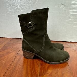 TEVA FOXY MID WOMEN BOOTS LEATHER OLIVE GREEN US 7.5